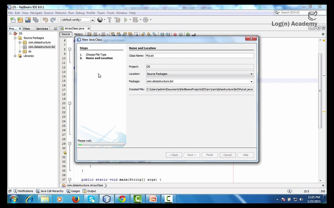 3. Data Structure and Implementation - Adding Element to List Data Structure Part-I