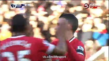 Robin van Persie Goal - Manchester 1-0 Leicester - 31-01-2015