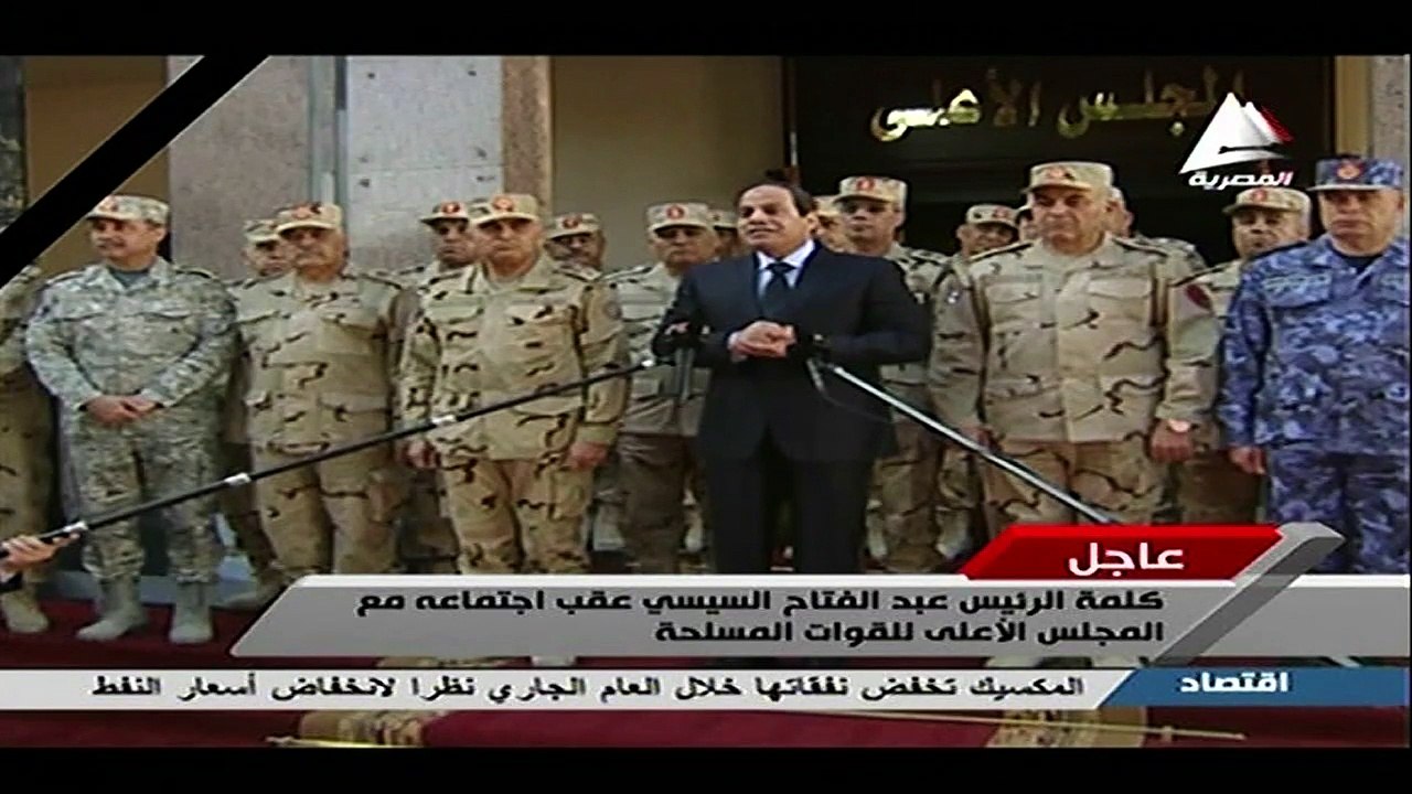 السيسي : "قوى الشر والإرهاب مش هتسيبنا في حالنا"