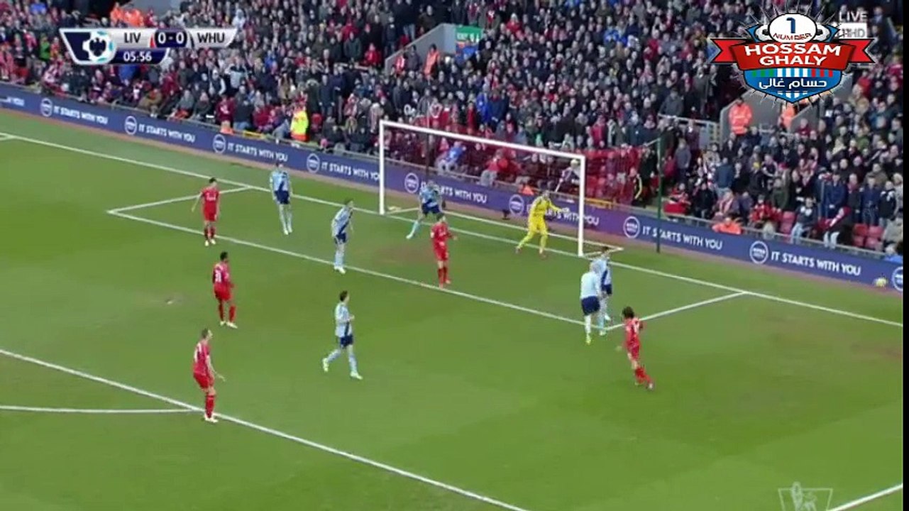 ليفربول × وست هام  0/0 ملخص الشوط الاول