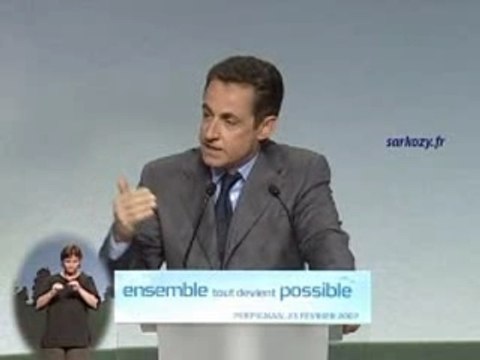 Nicolas Sarkozy: discours de Perpignan