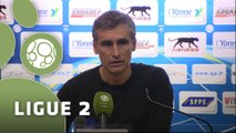 Conférence de presse AJ Auxerre - Dijon FCO (3-0) : Jean-Luc VANNUCHI (AJA) - Olivier DALL'OGLIO (DFCO) - 2014/2015
