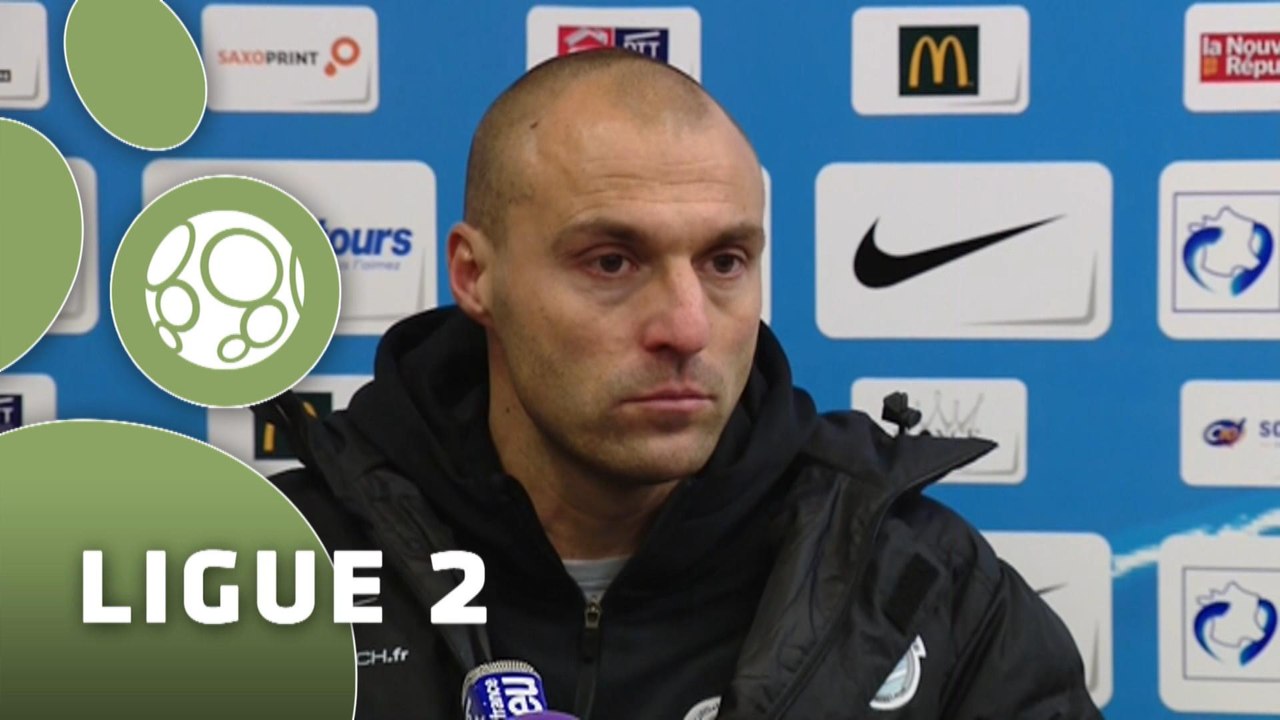 Conférence de presse Tours FC - AC Ajaccio (0-2) : Gilbert  ZOONEKYND (TOURS) - Olivier PANTALONI (ACAJ) - 2014/2015