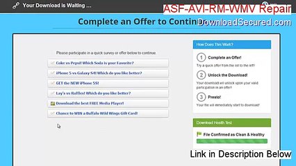 ASF-AVI-RM-WMV Repair Download Free (Legit Download)