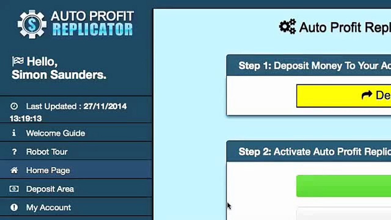 Auto Profit Replicator Inside Members Area Auto Profit Replicator Review