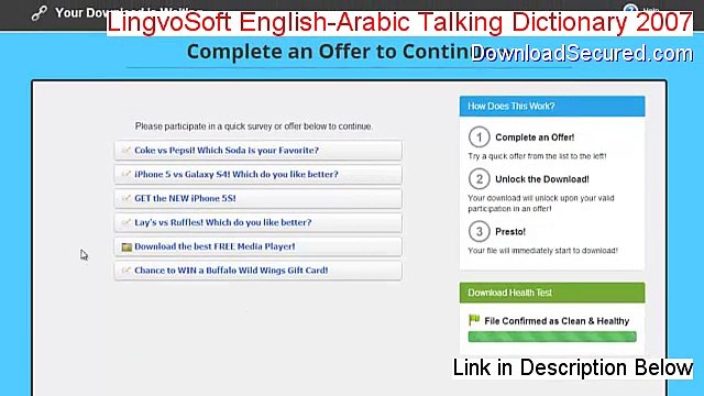 LingvoSoft English-Arabic Talking Dictionary 2007 Crack [Free of Risk Download 2015]