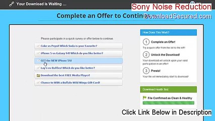 Sony Noise Reduction Free Download [Download Here]