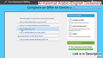 Al-Kalemat Arabic-English Dictionary Full - Download Here 2015