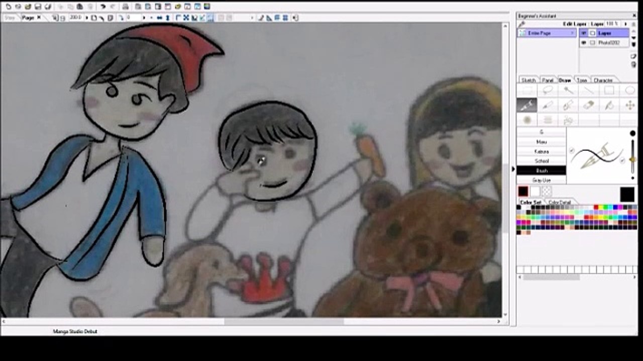 Dessin sur tablette graphique (Beast)