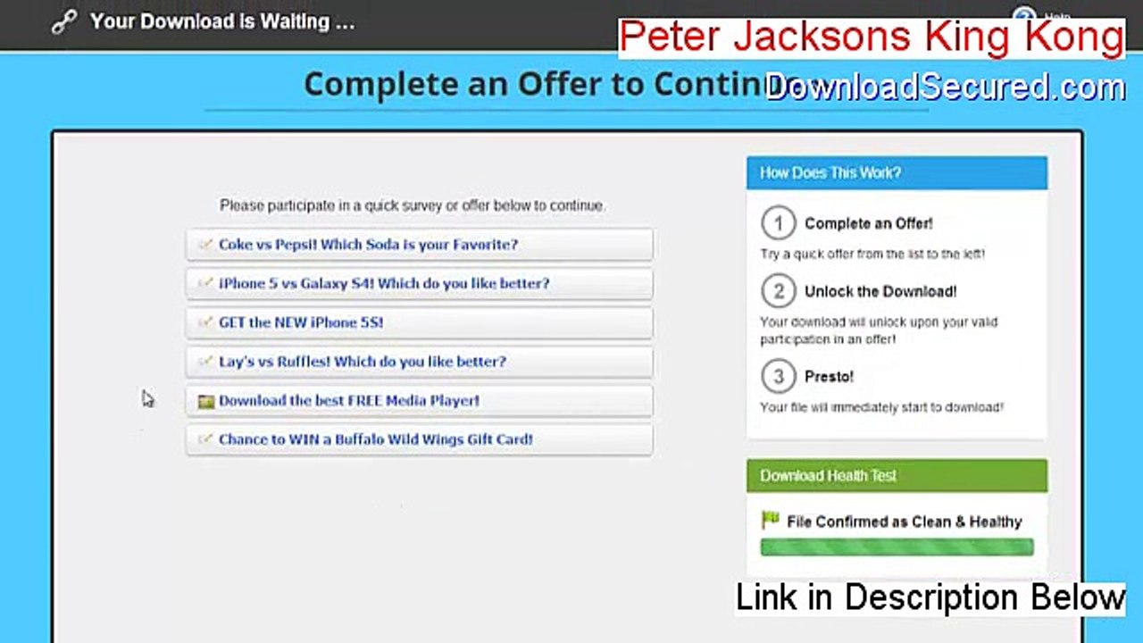 Peter Jacksons King Kong Keygen [Instant Download 2015]