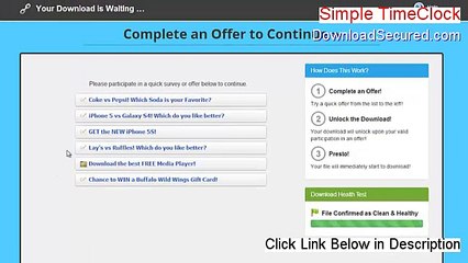 Simple TimeClock Free Download - Legit Download 2015