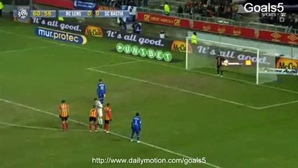 Boudebouz R Penalty Goal Lens 0 - 1 Bastia Ligue 1 31-1-2015