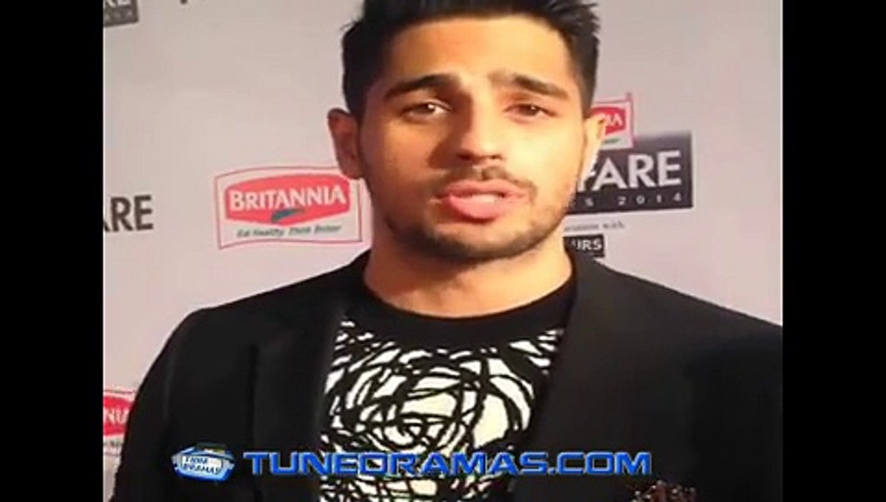 Sidharth Malhotra at 60th ‪Britannia Filmfare Awards‬ 2015