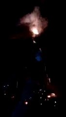 boy plays with cracker dangerously