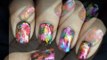 Foil Transfer - Rainbow Nail Art designs Colorful Designs short - Long Nails Tutorial nail art foil