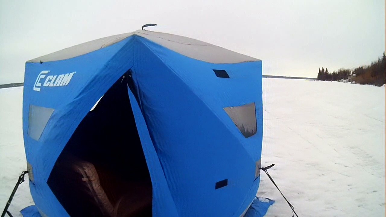 Cabin Ice Fishing Dec 2014