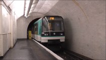 MF88 : Arrivée à la station Danube sur la ligne 7bis du métro parisien