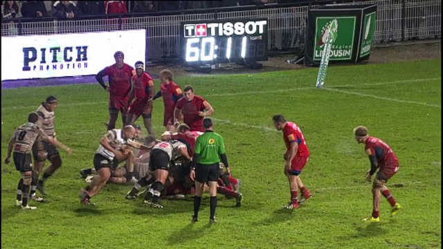 TOP14 - Brive-Grenoble: Essai Arnaud Méla (BRI) - J17 - Saison 2014/2015