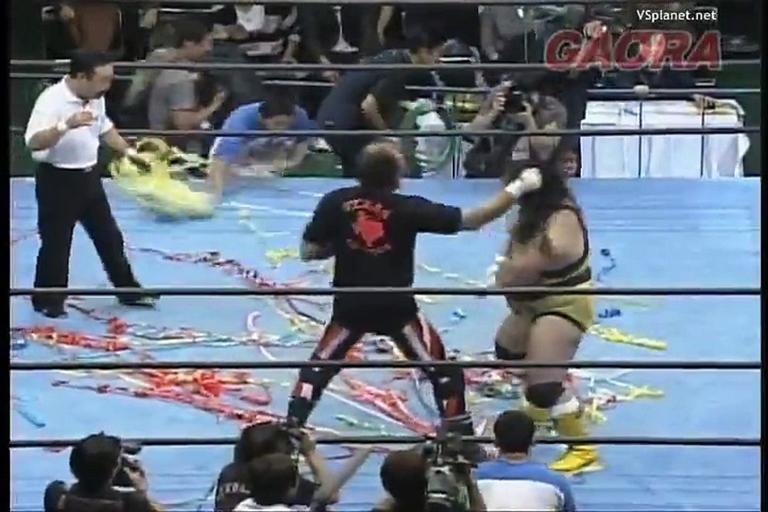 Terry Funk, Abdullah the Butcher vs Tarzan Goto, Tomoaki Honma (AJPW 2002)