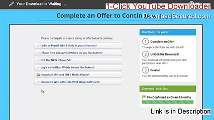1-Click YouTube Downloader Full Download - Risk Free Download
