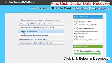 Arax Disk Doctor Data Recovery Serial (Instant Download)