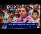 Huaycán: amenazan con estallar balón de gas para evitar captura
