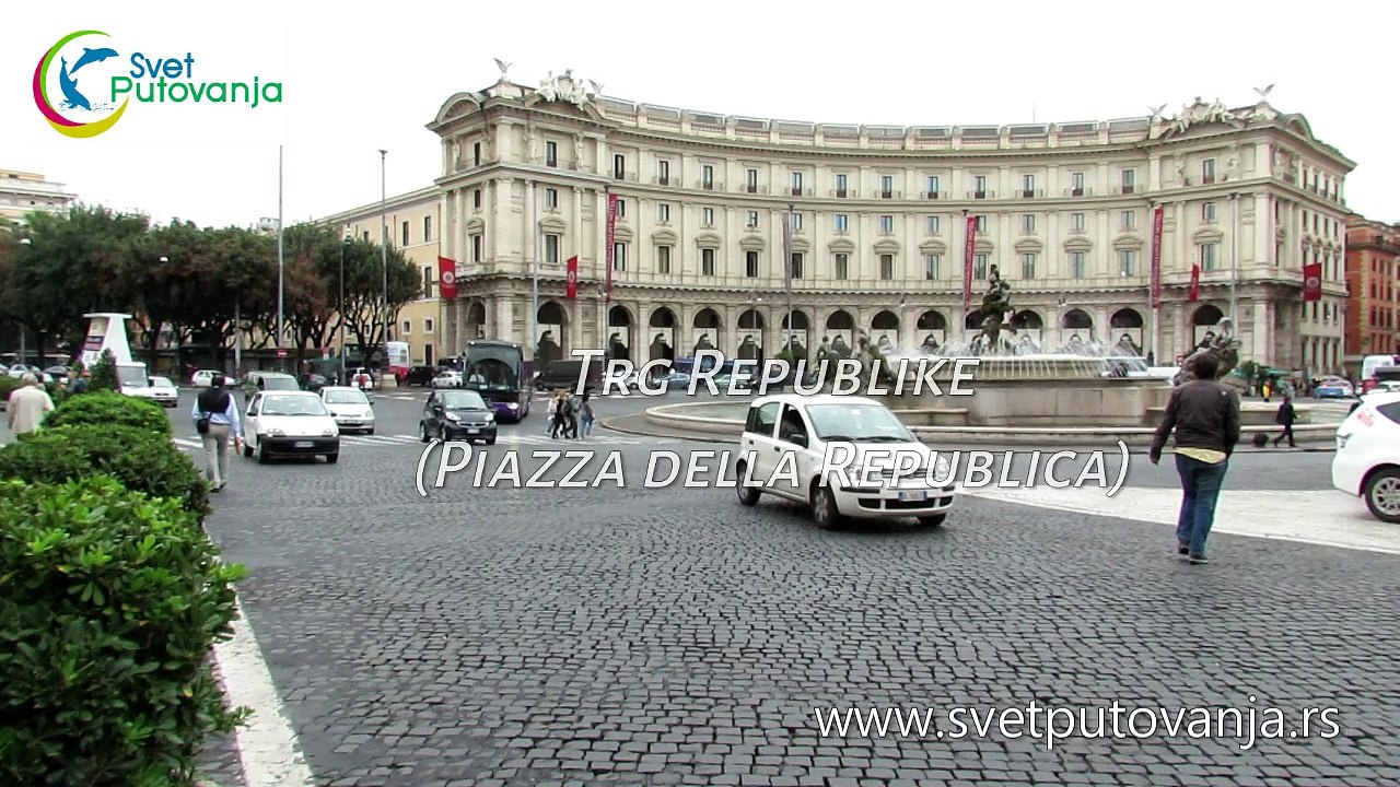 Rim trg Republike (piazza della republica)