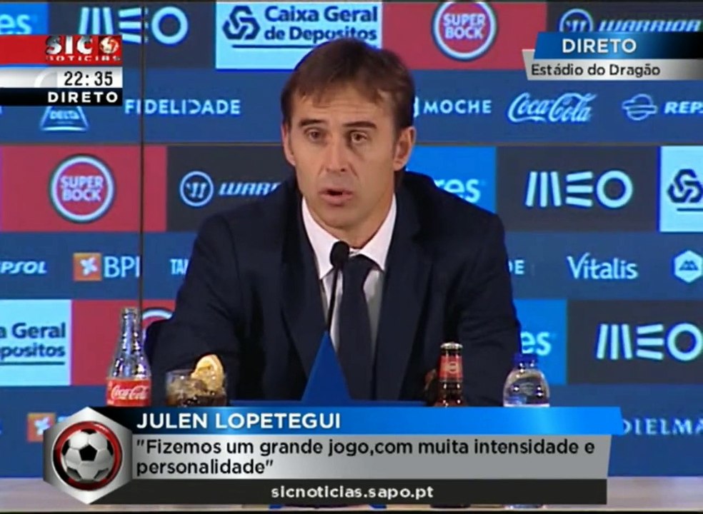 Julen Lopetegui responde a JJ e a Manuel José