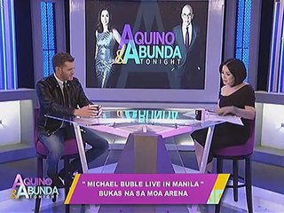 Michael Buble on Aquino   Abunda Tonight, January 30, 2015