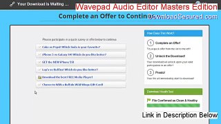 Wavepad Audio Editor Masters Edition (Spanish) Free Download - Download Now [2015]
