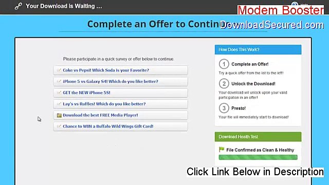 Modem Booster Full Download (Free of Risk Download)