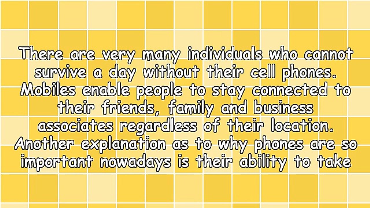 The Benefits Of Having Cell Phones