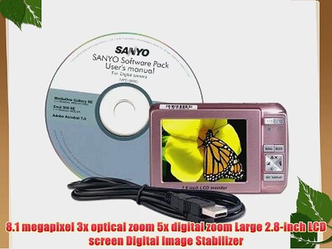 Sanyo Xacti VPC-S880 8.1MP Digital Camera Pink