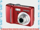 Samsung Digimax S630 6MP Digital Camera with 3x Optical Advanced Shake Reduction Zoom (Red)