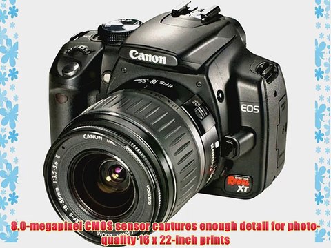 Canon Digital Rebel XT DSLR Camera with EF-S 18-55mm f3.5-5.6 Lens (Black) (OLD MODEL)