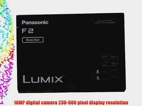 Panasonic DMC-F2K Lumix 10.1MP Digital Camera with 4x Optical Zoom (Black)