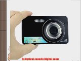 Meily(TM) 3.0 Inch Touch Screen LCD 15MP Digital Video Camera 5x Optical Zoom DC (Silver)