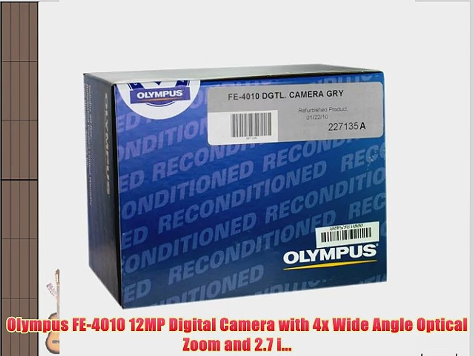 Olympus FE-4010 12MP Digital Camera with 4x Wide Angle Optical Zoom and 2.7 i...
