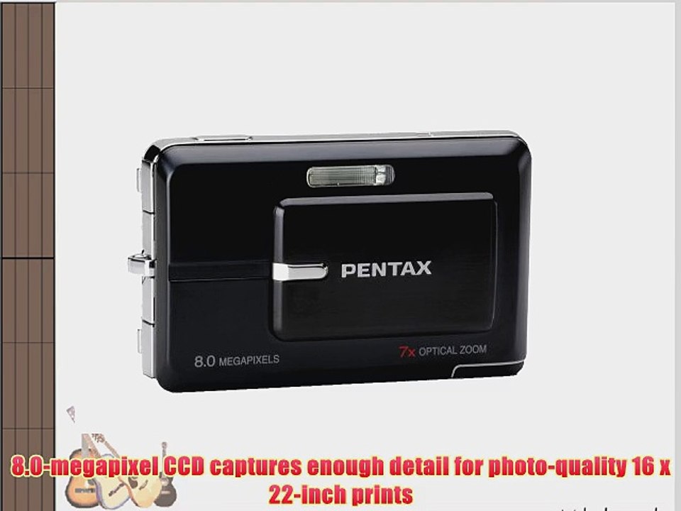 Pentax Optio Z10 8MP Digital Camera with 7x Optical Zoom