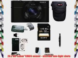 Sony Cyber-shot DSC-RX100 Digital Camera (Black) with 32GB Deluxe Accessory Bundle
