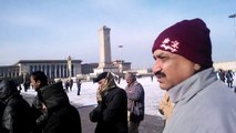 Tiananmen Square Beijing Aijaz Bhayo and friends