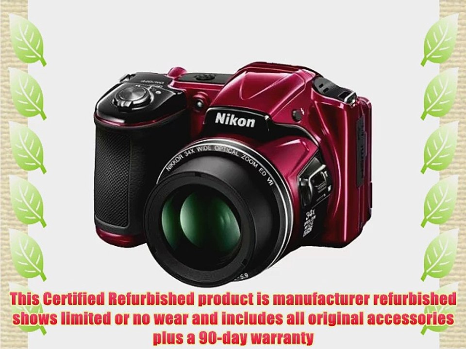 Nikon COOLPIX L830 16 MP CMOS Digital Camera with 34x Zoom NIKKOR Lens and Full 1080p HD Video