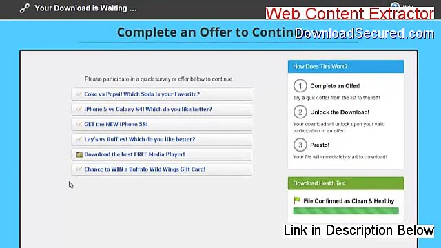 Web Content Extractor Keygen - Legit Download [2015]
