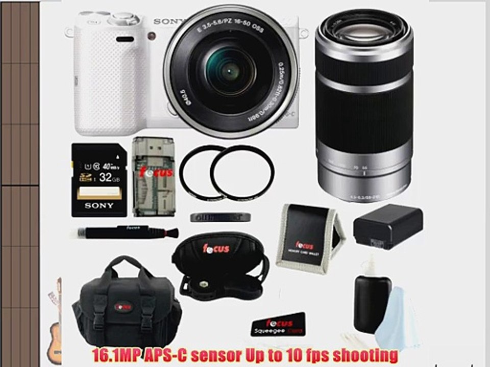 Sony NEX-5TL/W NEX5TLW NEX-5T Mirrorless Interchangeable Lens DSLR Camera w/ E-mount 16-50mm