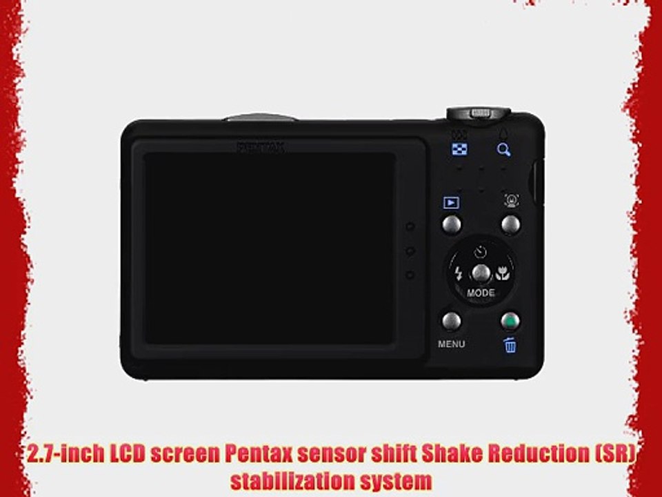 Pentax Optio RZ10 14 MP Digital Camera with 10x Optical Zoom with CCD Shift Stabilization and