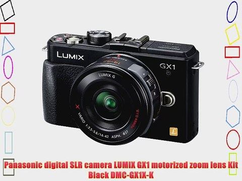 Panasonic digital SLR camera LUMIX GX1 motorized zoom lens Kit Black DMC-GX1X-K