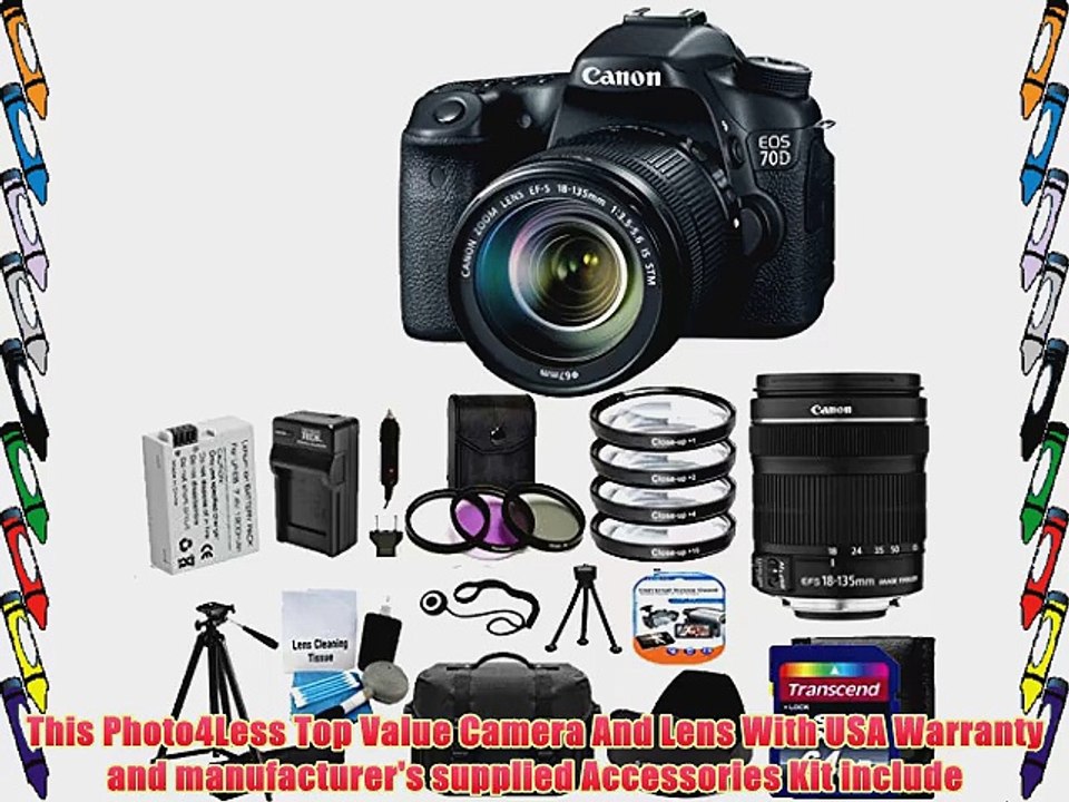Canon EOS 70D 20.2 MP Digital SLR Camera with Dual Pixel CMOS AF Full HD 1080p Video with Movie