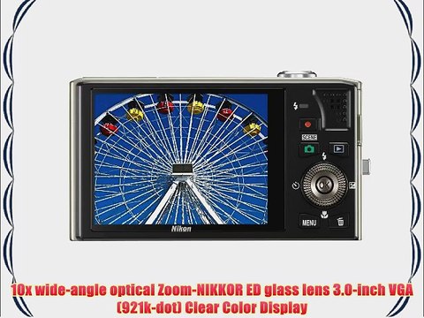 Nikon Coolpix S8000 14 MP Digital Camera with 10x Optical Vibration Reduction (VR) Zoom and