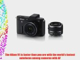 Nikon 1 V1 10.1 MP HD Digital Camera System with 10mm and 10-30mm VR 1 NIKKOR Lenses (Black)