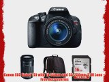 Canon EOS Rebel T5i with 18-55mm and 55-250mm STM Lens   Free Accessories